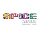 Crosley Record Storage Crate & Spice Girls - Greatest Hits - Vinyl Album Bundle - Front View