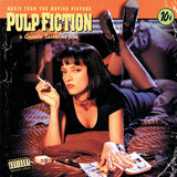 Crosley Record Storage Crate & Various Artists Pulp Fiction - Vinyl Album Bundle - Front View
