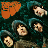 Crosley Record Storage Crate & The Beatles Rubber Soul - Vinyl Album Bundle - Front View