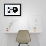 The Beatles - Revolver - CD Framed Album Art - Top-Down View
