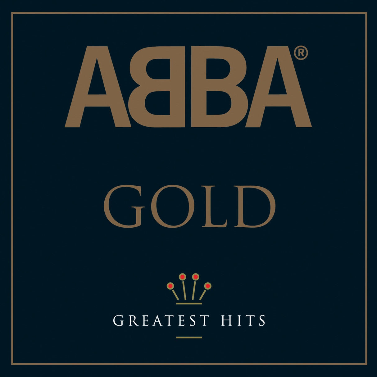 Crosley Record Storage Crate & Abba Gold - Double Vinyl Album Bundle