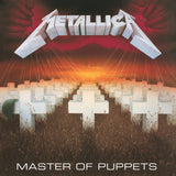Crosley Record Storage Crate & Metallica Master Of Puppets - Vinyl Album Bundle - Front View