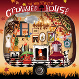 Crosley Record Storage Crate & Crowded House The Very Very Best Of Crowded House - Double Vinyl Album Bundle - Front View
