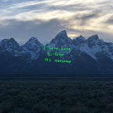 Kanye West - Ye - Vinyl Album & Crosley Record Storage Display Stand - Top-Down View