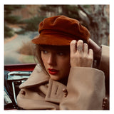 Crosley Record Storage Crate & Taylor Swifts Version Red Vinyl Album Bundle - Front View