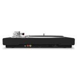 Victrola Hi-Res Carbon Turntable + Crosley Soho Turntable Stand - Natural - Low Angle