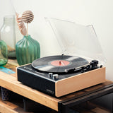 Victrola Eastwood Turntable + Bundled Record Storage Crate - Top-Down View