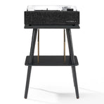 Victrola Eastwood II Turntable - Black + Turntable Stand Bundle - Black