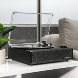 Victrola Eastwood II Turntable - Black + Turntable Stand Bundle - Black