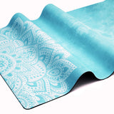 Yoga Design Lab Combo Yoga Mat 3.5mm Mandala Turquoise - Top-Down View