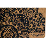 Yoga Design Lab Cork Yoga Mat 3.5mm Mandala Black - Front View
