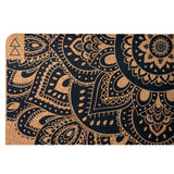 Yoga Design Lab Cork Yoga Mat 3.5mm Mandala Black - Rear View