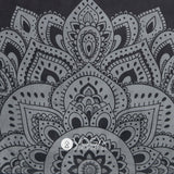 Yoga Design Lab Mat Yoga Towel Mandala Black - Top-Down View