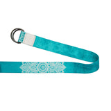 Yoga Design Lab Yoga Strap Mandala Turquoise - Rear View