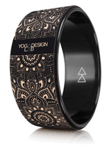 Yoga Design Lab Yoga Wheel Cork Mandala Black - Front View