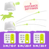 Automatic Ball Launcher Throwing Machine Dog Toys Interactive Tennis Pet 3Balls - Front View
