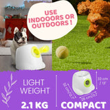 Automatic Ball Launcher Throwing Machine Dog Toys Interactive Tennis Pet 3Balls
