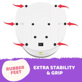 Automatic Ball Launcher Throwing Machine Dog Toys Interactive Tennis Pet 3Balls - Low Angle