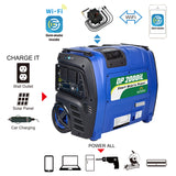 Sunovo 2000W Portable Power Station Solar Inverter Generator - Front View