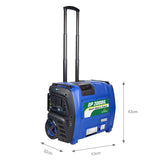 Sunovo 2000W Portable Power Station Solar Inverter Generator - Close-Up Angle