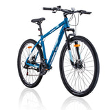 Trinx M136 Pro 29er 21 Speed Mountain Bike MTB 29 Wheel Blue/White - Front View