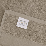 Luxury 6 Piece Soft and Absorbent Cotton Bath Towel Set - Sandstone - Front View