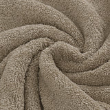 Luxury 6 Piece Soft and Absorbent Cotton Bath Towel Set - Sandstone - Side View