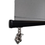 Outdoor Roller Blind Sun Screen Awning With Aluminium Hood - Front View