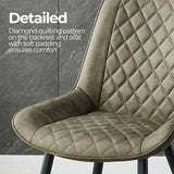 Tyler Fabric Chair (Set of 4) - Olive Green - 45-Degree Angle