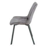 Sloane Fabric Dining Chairs (Set of 4) - Grey - Low Angle