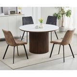 Sloane Fabric Dining Chairs (Set of 4) - Taupe - 45-Degree Angle