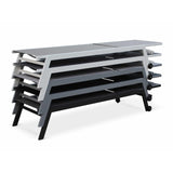 Sirocco (Set of 2) Sunloungers - Black - Close-Up Angle