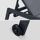 Sirocco (Set of 2) Sunloungers - Black - Extra Image