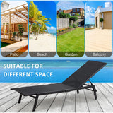 Sirocco (Set of 2) Sunloungers - Black - Extra Image