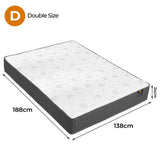 Boxed Comfort Pocket Spring Mattress Double - Front View