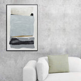 90X120cm Vibes of Vellichor Black Framed Hand Painted Canvas Wall Art - Side View