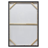 90X120cm Vibes of Vellichor Black Framed Hand Painted Canvas Wall Art - Top-Down View