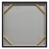 80X80cm Panorama Dimensions Black Framed Hand Painted Canvas 3D Wall Art - Top-Down View