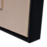 80X80cm Panorama Dimensions Black Framed Hand Painted Canvas 3D Wall Art - Close-Up Angle