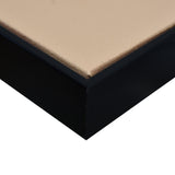 80X80cm Panorama Dimensions II Black Framed Hand Painted Canvas 3D Wall Art - Close-Up Angle