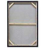 60X90cm Golden Dichotomy Gold Framed Hand Painted Canvas Wall Art - Top-Down View