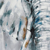80X120cm Azure Tusker Champagne Framed Hand Painted Canvas Wall Art - Extra Image