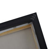 150X50cm Set of 3 Black Framed Hand Painted Canvas Wall Art - 45-Degree Angle