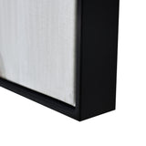 150X50cm Set of 3 Black Framed Hand Painted Canvas Wall Art - Close-Up Angle