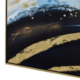 150X70cm Set of 3 Gold Framed Hand Painted Canvas Wall Art - Extra Image