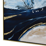 150X70cm Set of 3 Gold Framed Hand Painted Canvas Wall Art - Extra Image