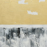 120X120cm Tonal Trilogy Black Framed Hand Painted Canvas Wall Art - Low Angle