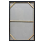 80X120cm Golden Titan Champagne Framed Hand Painted Canvas Wall Art - Top-Down View