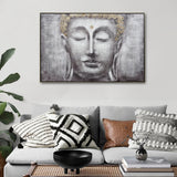 120X80cm Ethereal Enlightenment Champagne Framed Canvas Wall Art - Front View