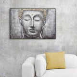 120X80cm Ethereal Enlightenment Champagne Framed Canvas Wall Art - Side View